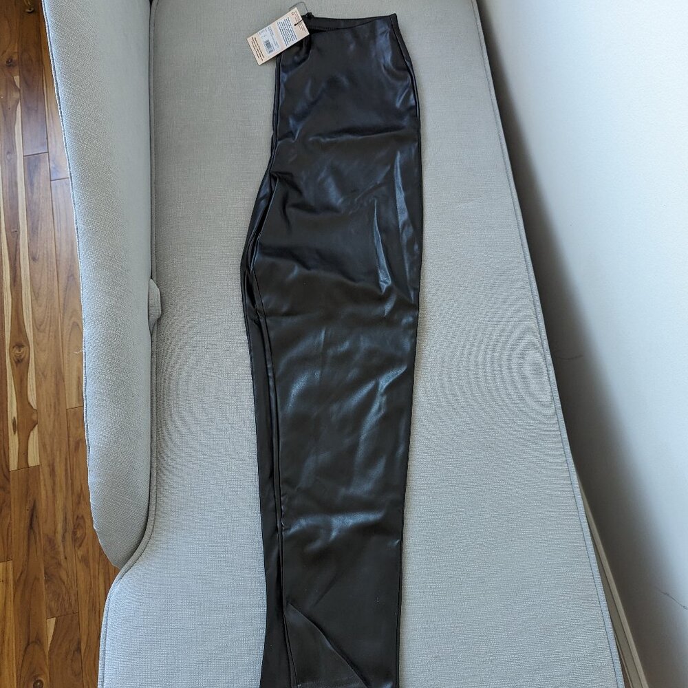 Faux Black Leather Leggings NEW!!!